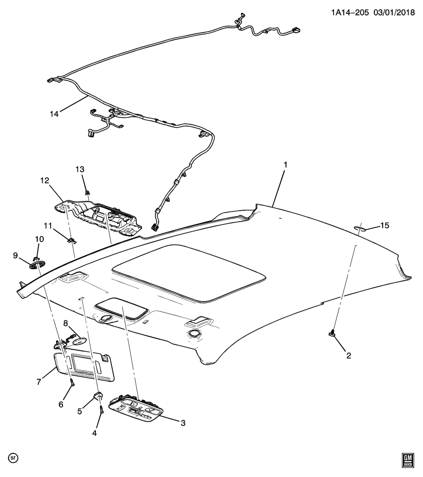 GM 84165640 Harness, Body Wiring