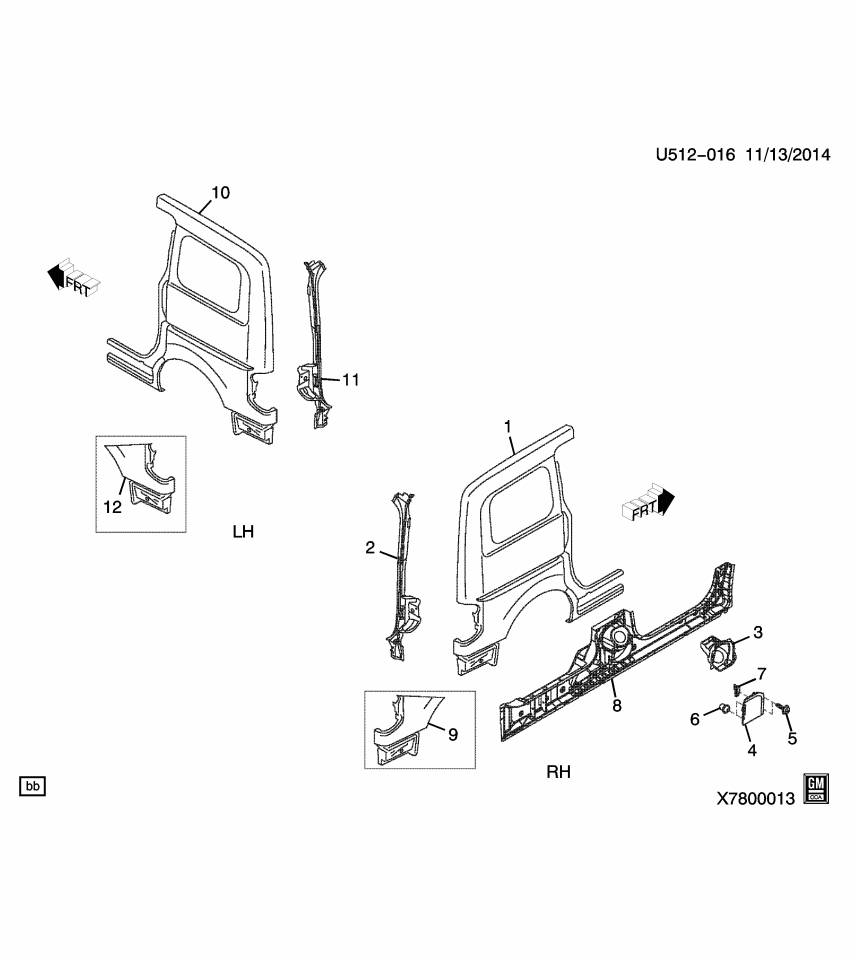 GM 19317545 Bolt, Fuel Tank Filler Door