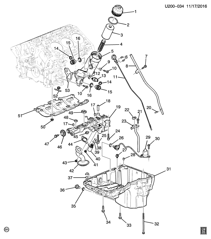 GM 12652528 Seal, Engine Oil Pump Body
