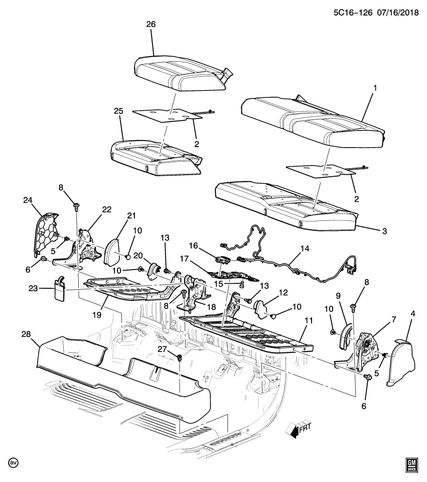 GM 85608069 Module, Seat Heater, Rear