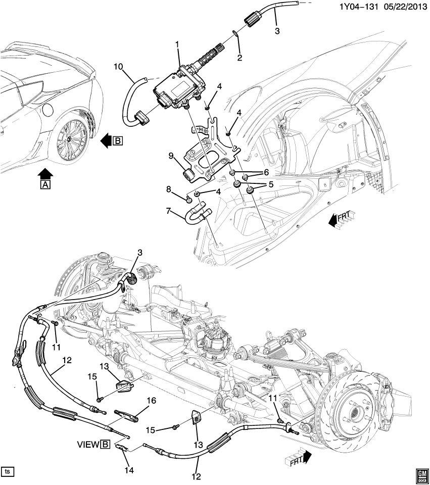 GM 84349117 Equalizer, Parking Brake Cable