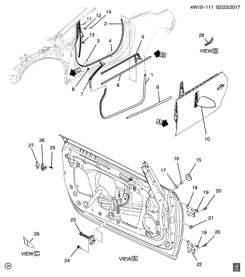 GM 13378067 Protector, Front Fender Panel