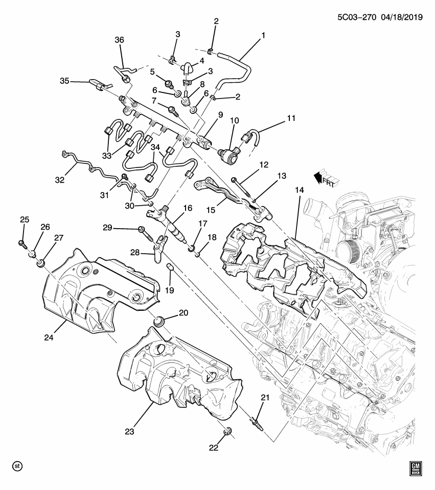 GM 12684729 Deadener, Fuel Injection