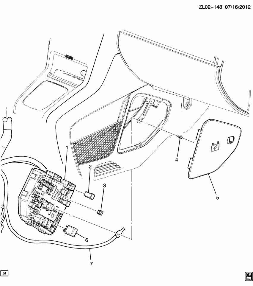 GM 19329938 Door, Main Wiring Junction And Fuse Block