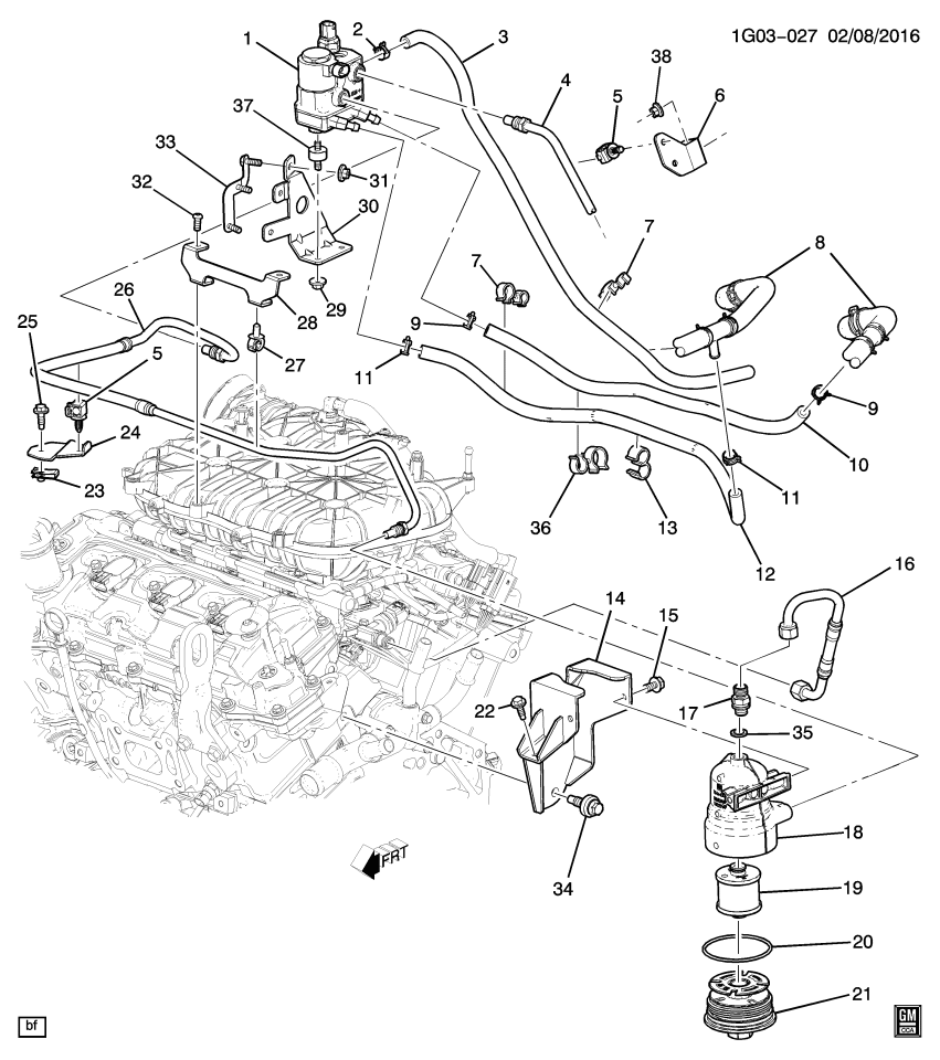 GM 22986580 Bracket, Fuel Line