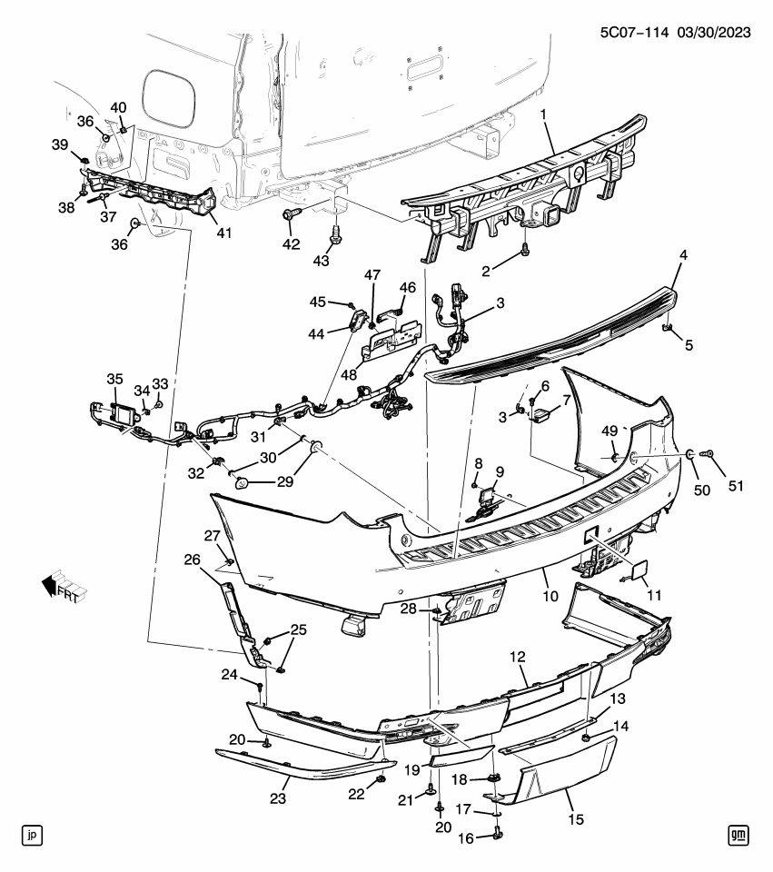 GM 84712440 Molding, Bumper/Fascia, Rear