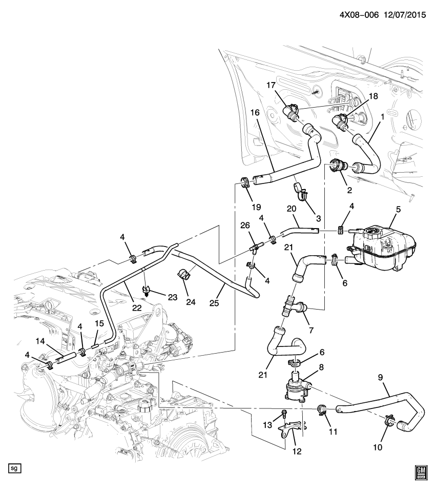 GM 22985988 Hose, Heater