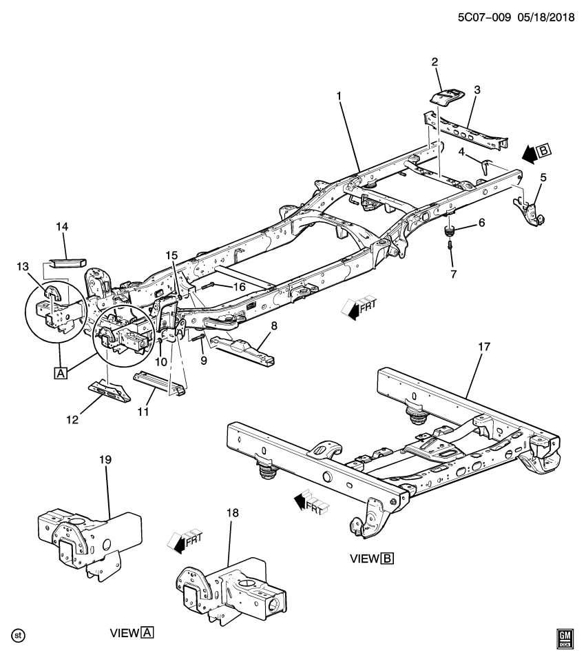 GM 87832791 Frame, Chassis