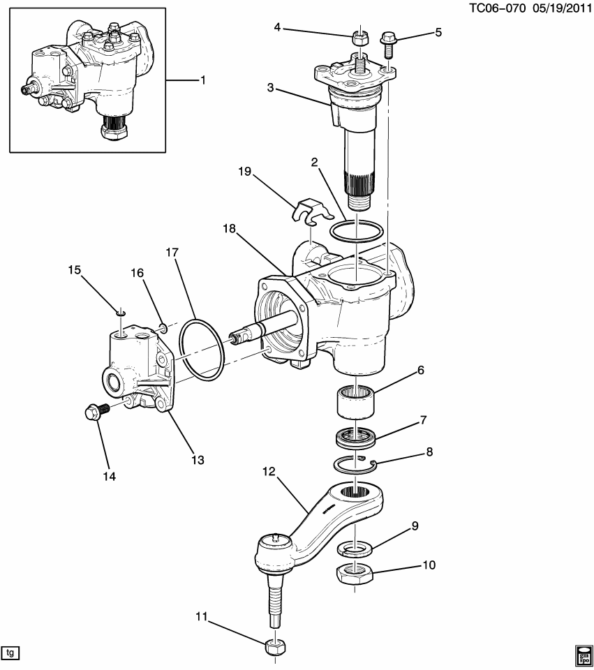 GM 22744260 Spacer, Steering Gear
