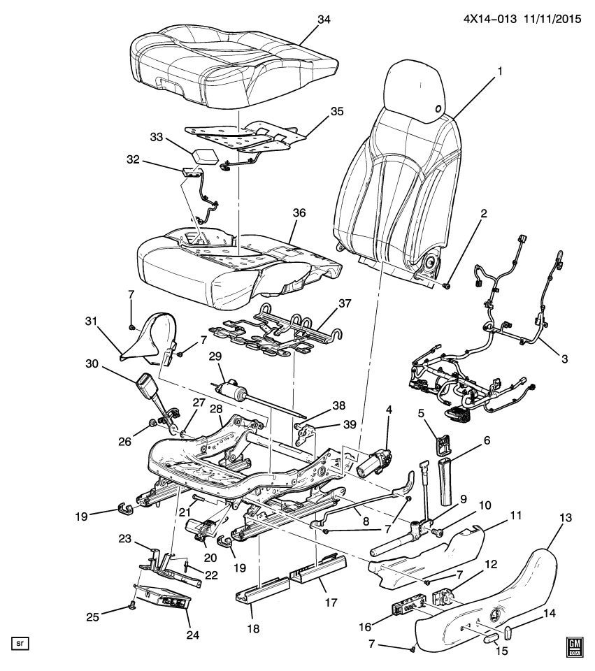 GM 84149561 Cover, Seat Belt