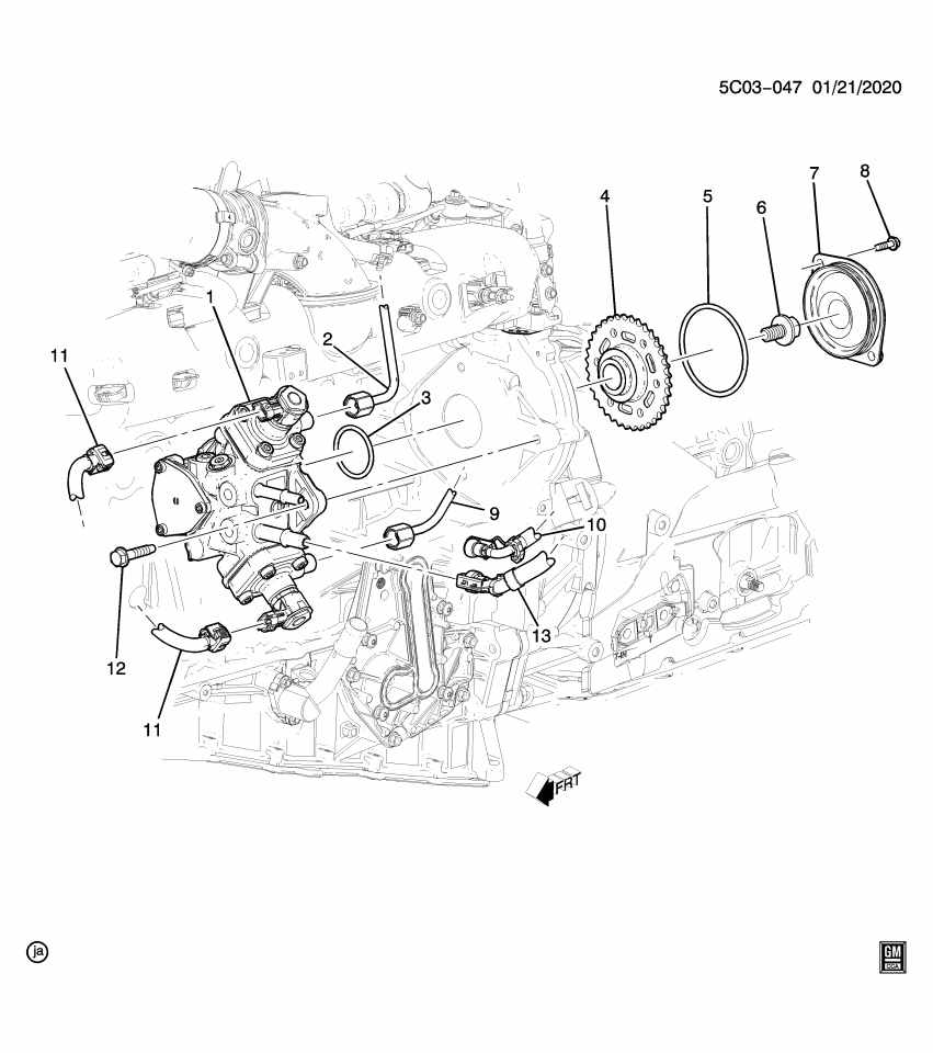 GM 55499335 Bolt, Fuel Injector Pump