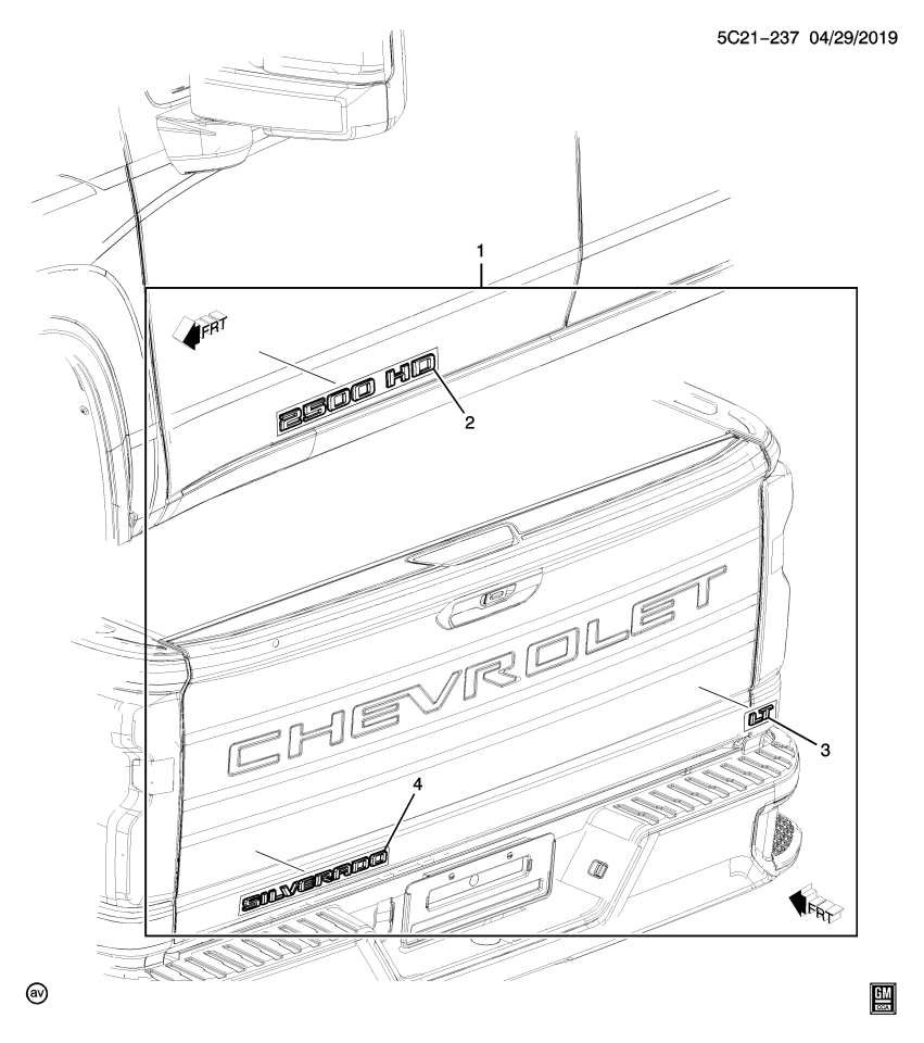 GM 84912382 Emblem Package, Radiator Grille & Ornamentation, Black