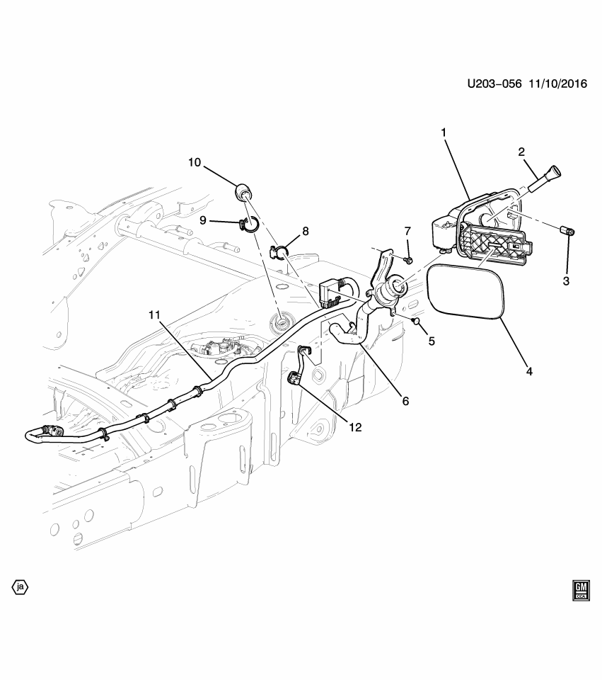 GM 84102515 Hose, Fuel Tank Filler