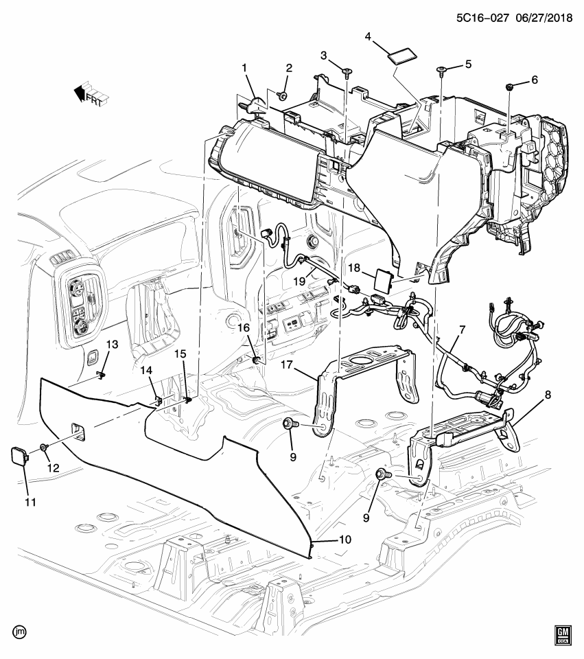 GM 84718775 Cable, Mobile Telephone Radio