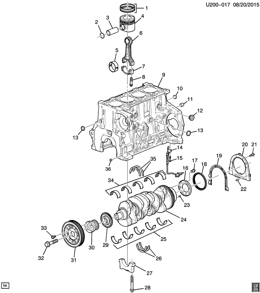 GM 12625375 Plug, Engine Oil Distribution