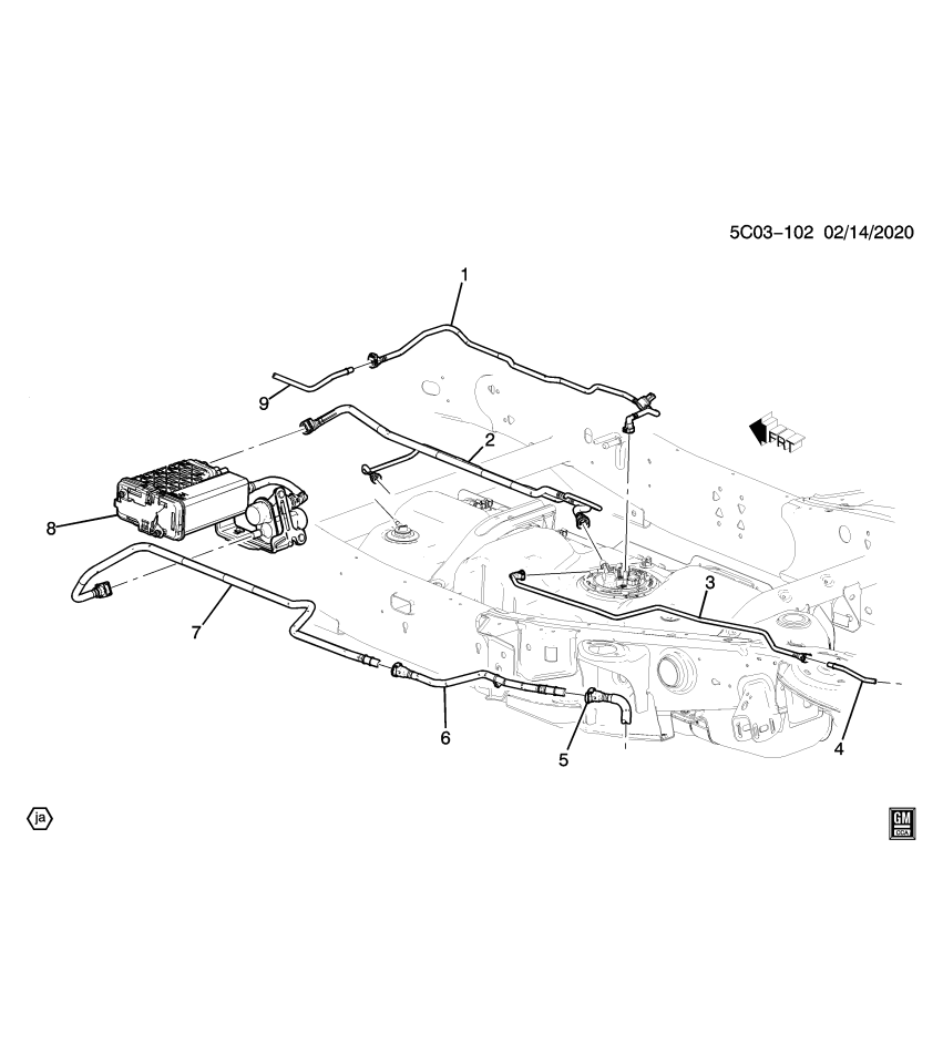 GM 84828761 Hose, Early Fuel Evaporation