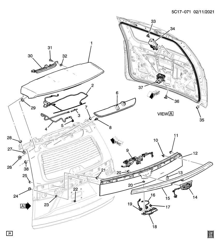 GM 85166008 Harness, Rear License Lamp
