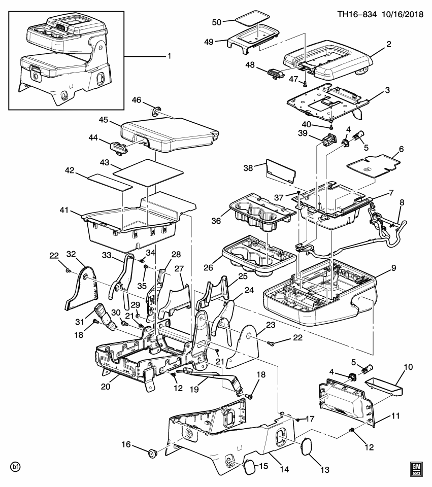 GM 23278775 Receptacle, Mobile Telephone Radio