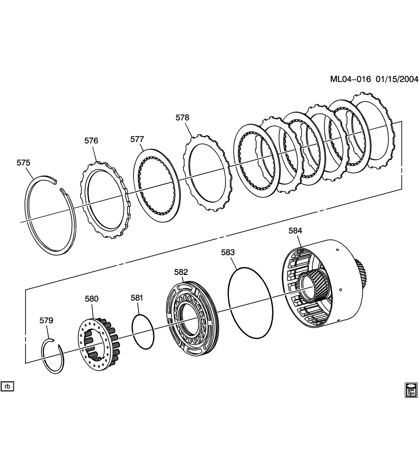 GM 24220764 Drum, Transmission Clutch