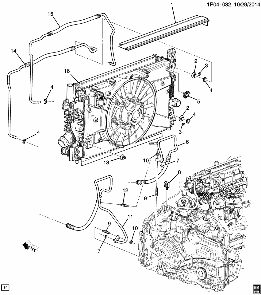 GM 13413951 Pipe, Transmission Oil Cooler