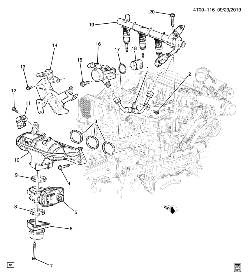GM 11548393 Bolt, Multi Portion Fuel Injection Throttle Body