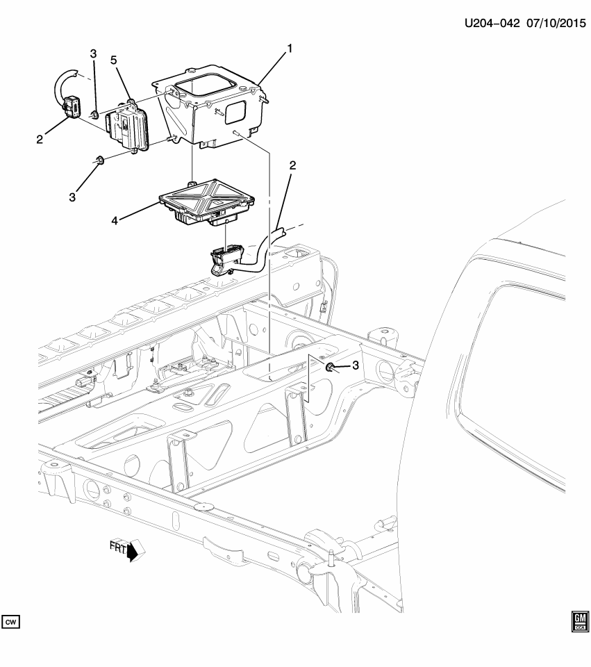 GM 22980451 Bracket, Electronic Brake Control