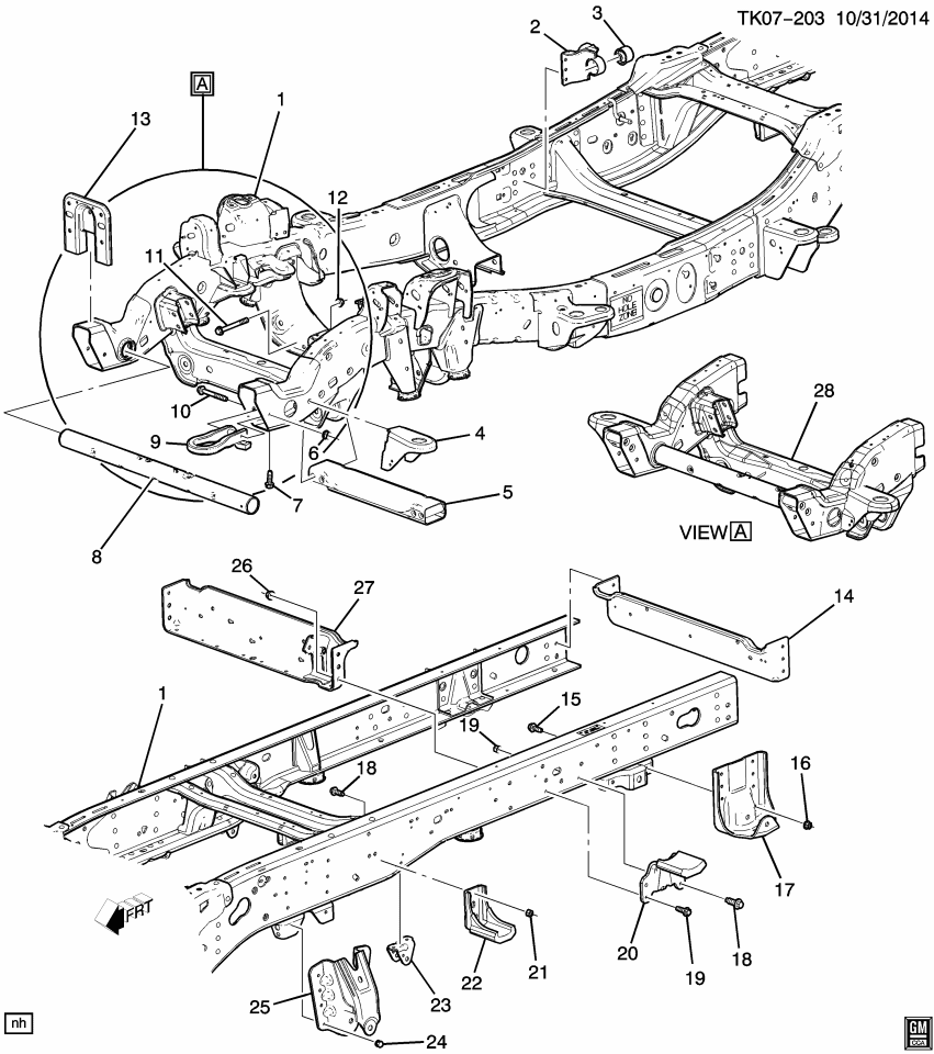 GM 23267174 Support, Front Spring Front