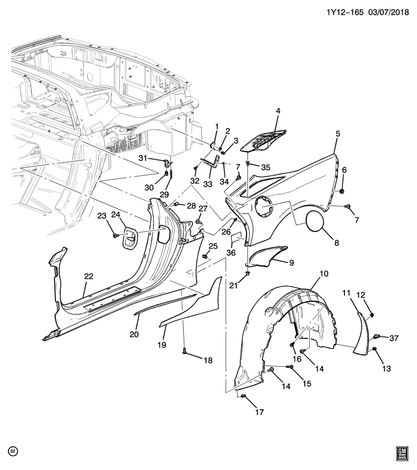 GM 23189408 Insulator, Door Opening