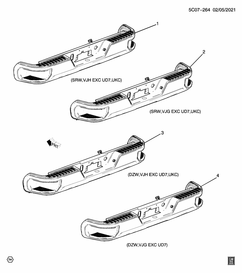 GM 84975270 Bar, Front And Rear Bumper/Fascia Face