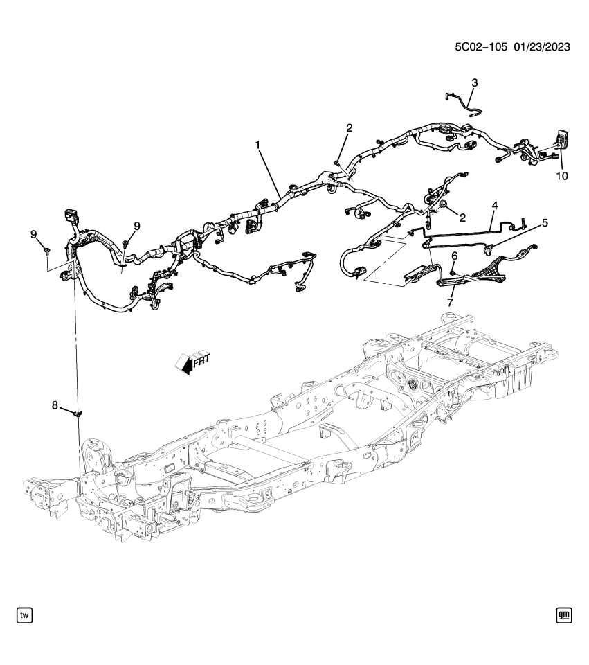 GM 85539015 Harness, Chassis Wiring
