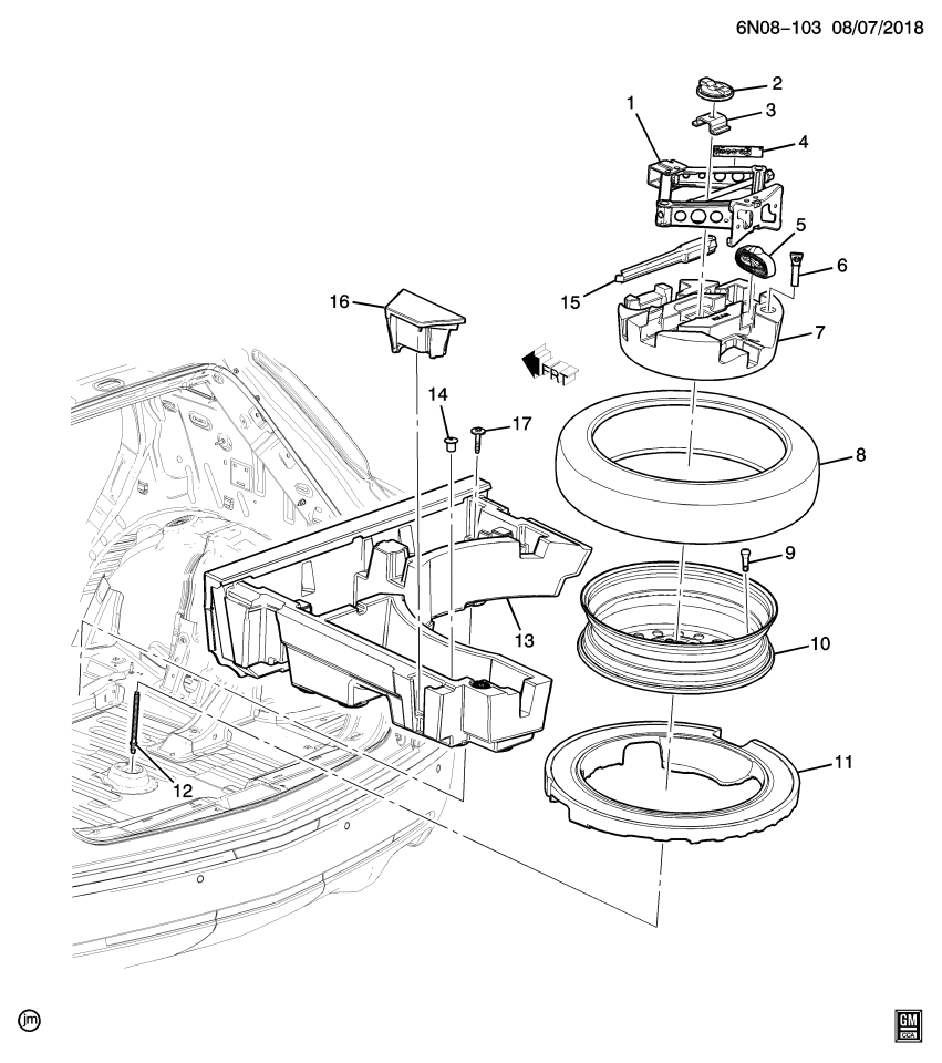 GM 84062956 Jack, Auto