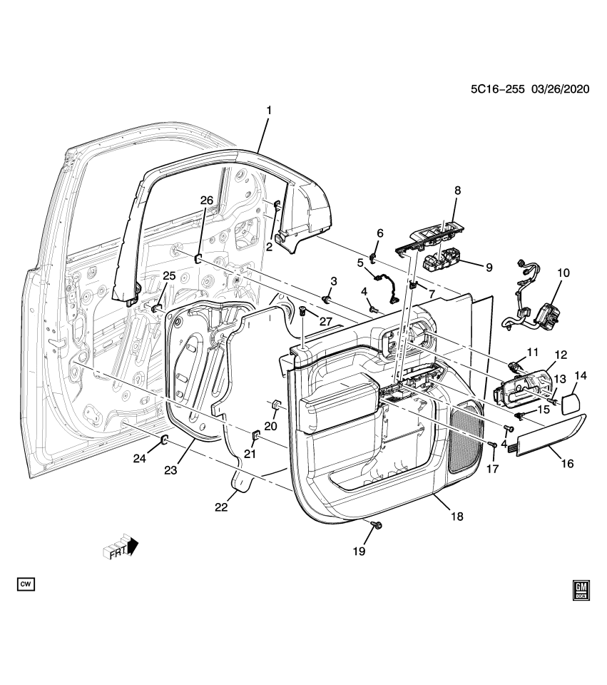 GM 86778960 Switch, Door And End Gate Electrical