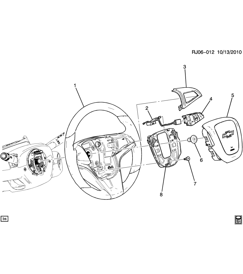 GM 94786490 Cover, Steering Wheel