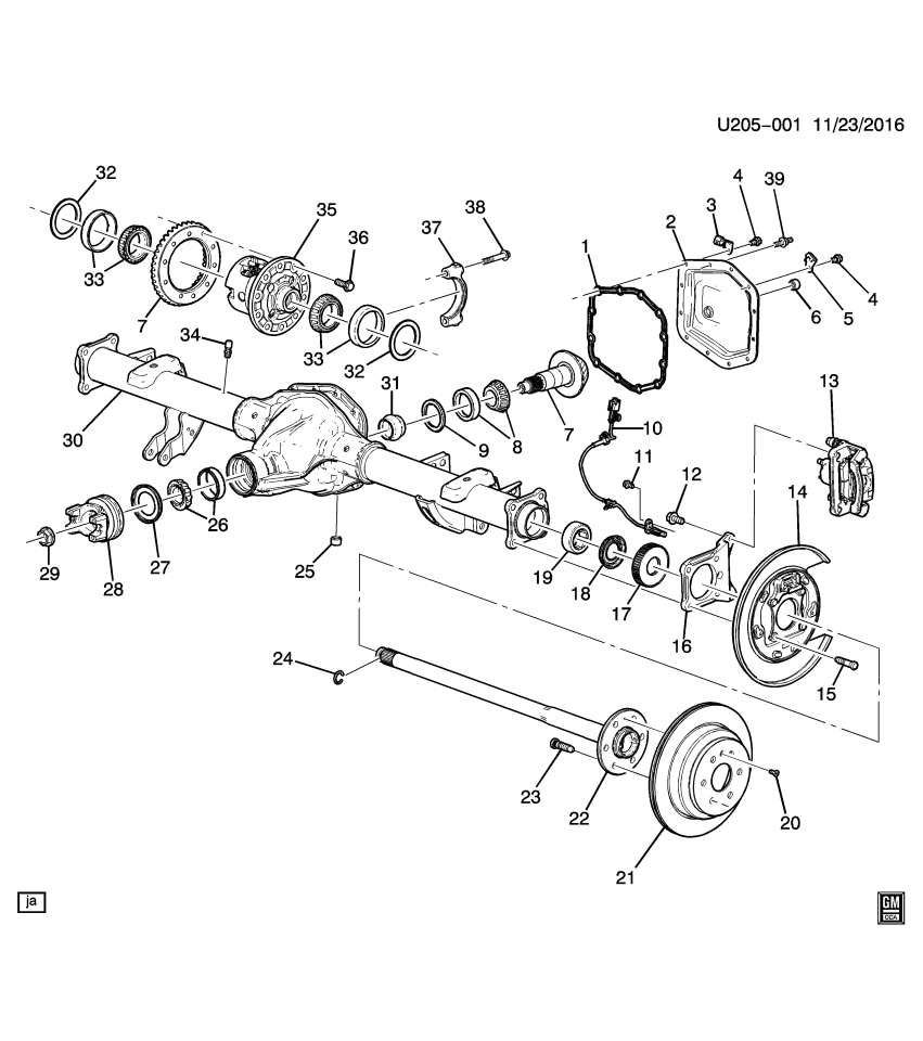 GM 11603161 Bolt, Rear Axle Housing