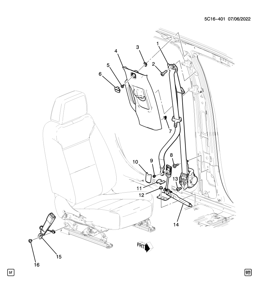 GM 85587883 Panel, Body Interior Trim, Jet Black