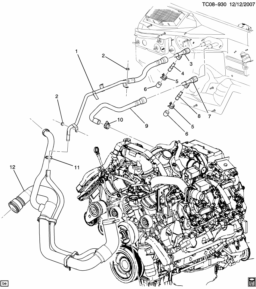 GM 19130062 Hose, Heater