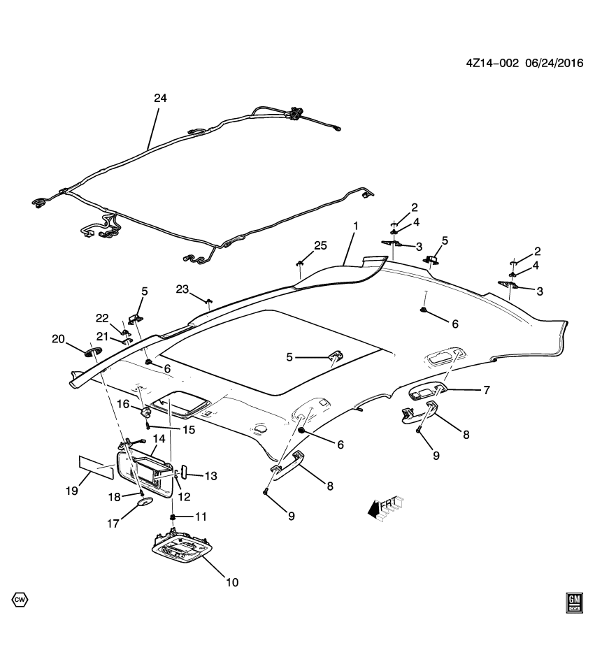 GM 22870493 Sunshade, Windshield Sunshade, Black