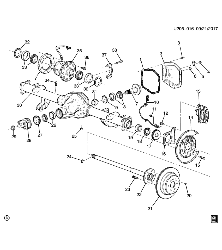 GM 23493143 Bolt, Differential Carrier