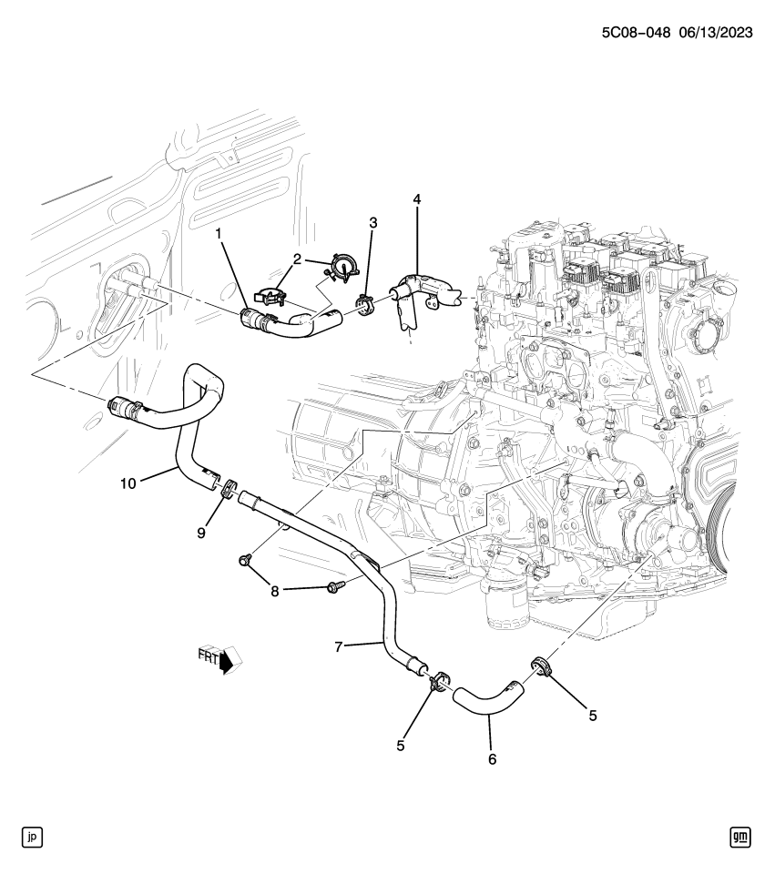 GM 85510489 Hose, Heater