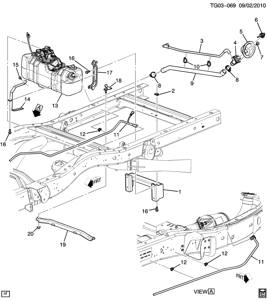 GM 20907876 Support, Evaporation Emission System(Fuel Tank End)