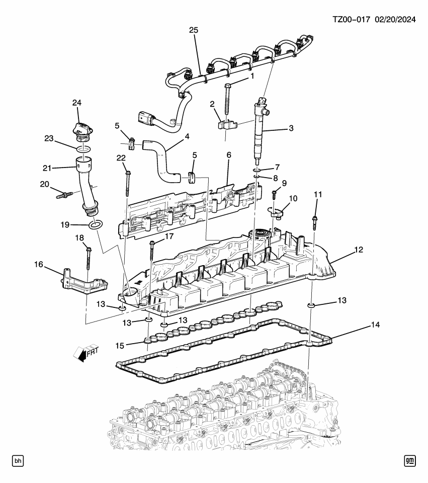 GM 55514849 Bracket, Turbocharger / Supercharger Cooling