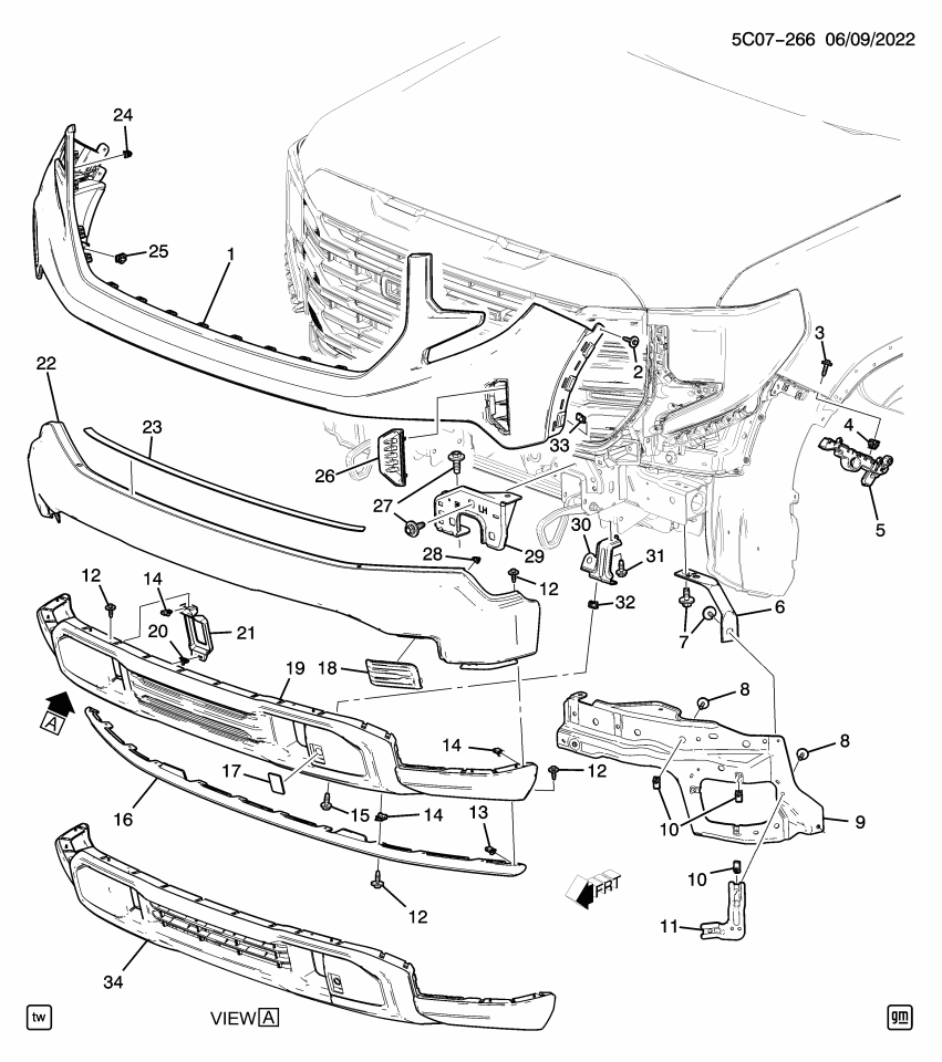 GM 84878751 Tape, Front And Rear Bumper/Fascia Face