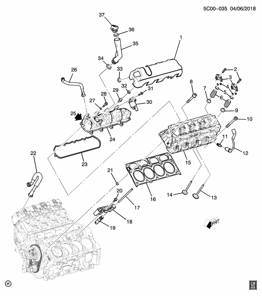 GM 12729668 Tube, Engine Crankcase Ventilation