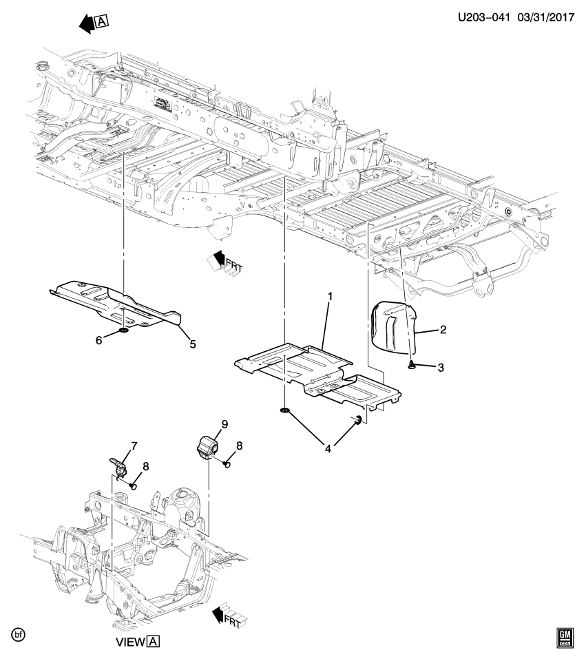 GM 52025061 Shield, Exhaust Tail Pipe