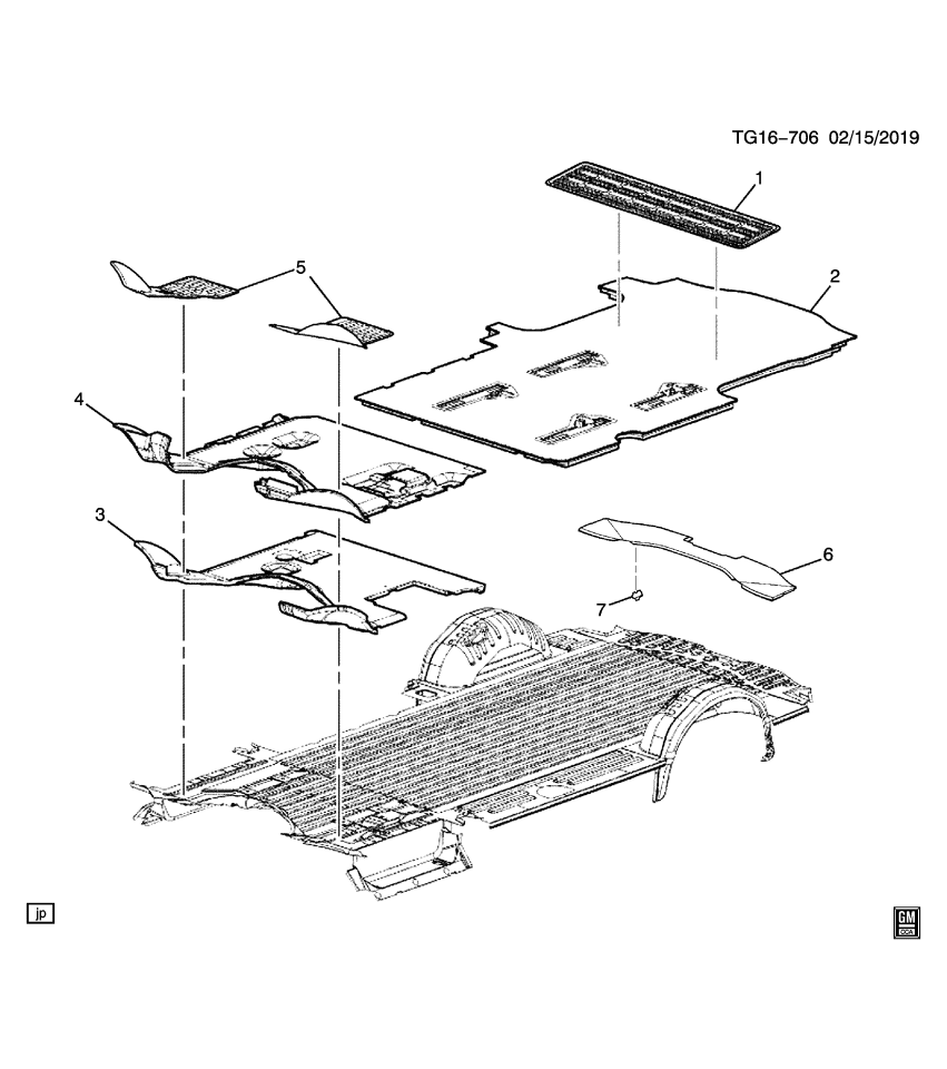 GM 84720381 Carpet, Floor, Rear