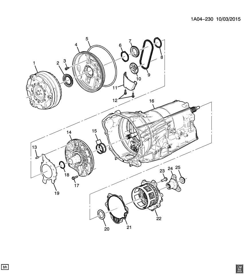 GM 24284849 Gasket, Transmission Mounting Support, Front