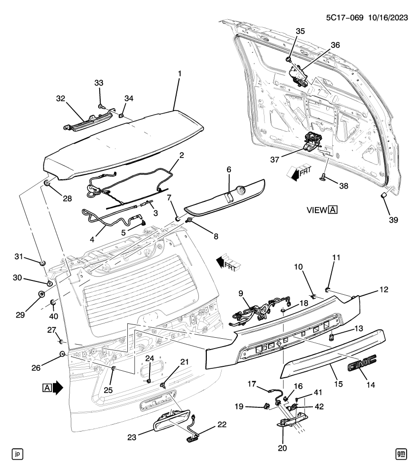 GM 85166009 Harness, Rear License Lamp