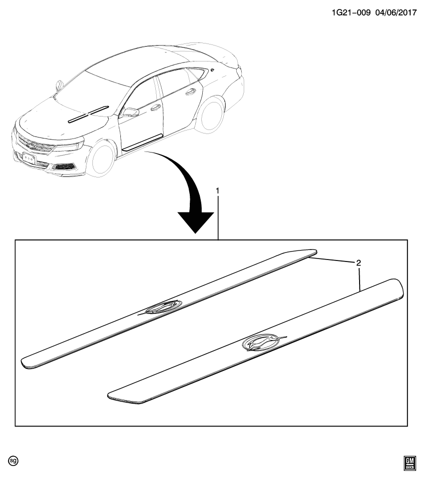 GM 22743960 Plate, Front Door Sill