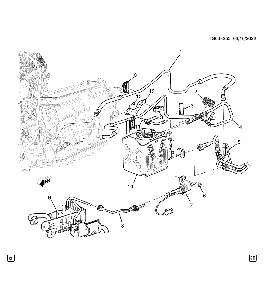 GM 84989228 Pipe, Fuel Line, Front