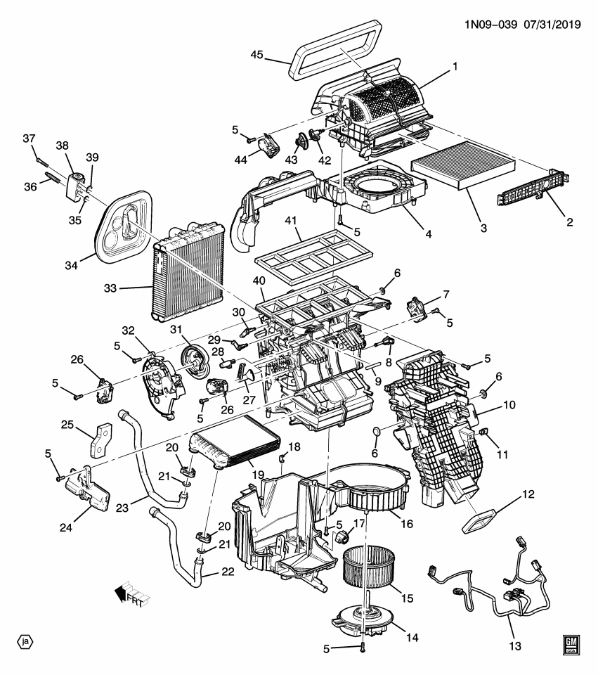 GM 84300040 Cover, Heater Core